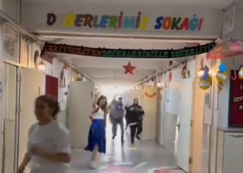 Bursa’da, ilkokul öğretmenlerinin çektiği video herkesi gülümsetti